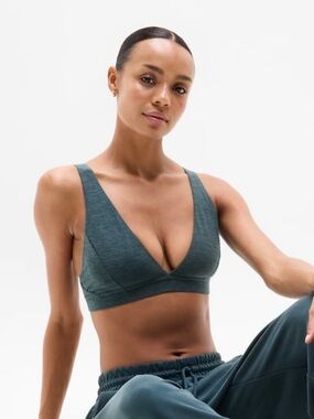 Athleta Deep Teal Plunge Bralette